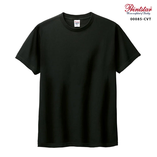 【Printstar】00085-CVT ブラック 005 / 5.6oz ヘビーウェイトTシャツ メイン