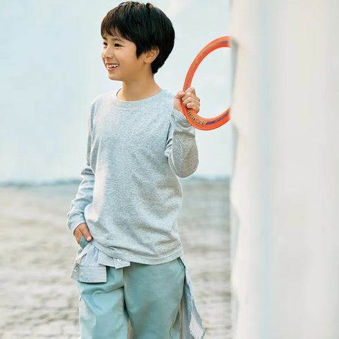 【Printstar】00102-CVL 杢グレー 003 / 5.6オンス ヘビーウェイト長袖Tシャツ メイン