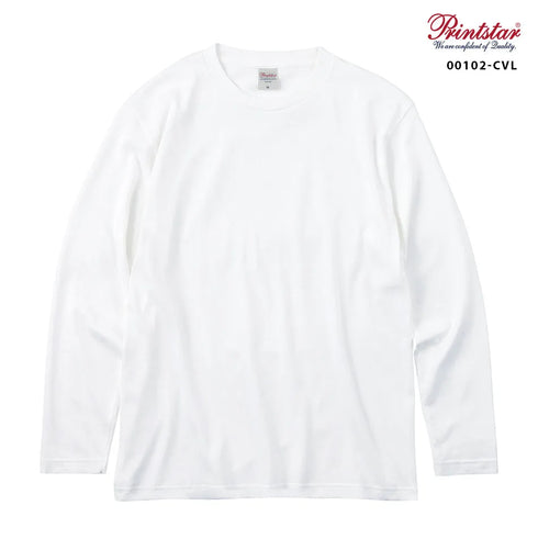 【Printstar】00102-CVL 杢グレー 003 / 5.6オンス ヘビーウェイト長袖Tシャツ メイン