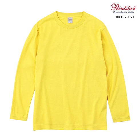 【Printstar】00102-CVL 杢グレー 003 / 5.6オンス ヘビーウェイト長袖Tシャツ メイン