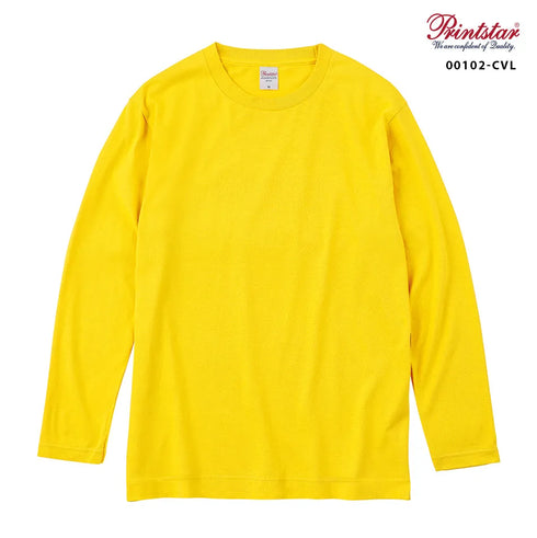 【Printstar】00102-CVL 杢グレー 003 / 5.6オンス ヘビーウェイト長袖Tシャツ メイン