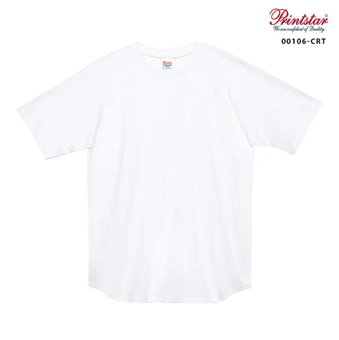 【Printstar】00106-CRT ホワイト×ネイビー 731 / 5.6オンス ヘビーウェイトラグランTシャツ メイン