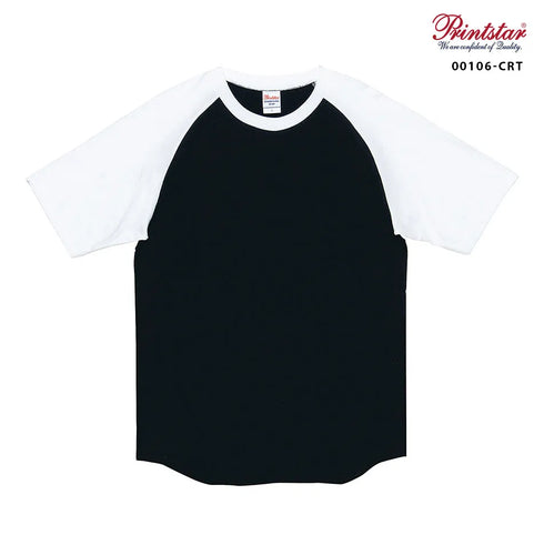 【Printstar】00106-CRT ホワイト×ネイビー 731 / 5.6オンス ヘビーウェイトラグランTシャツ メイン