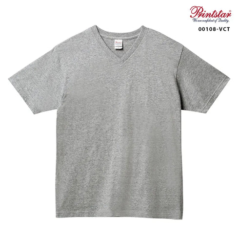 【Printstar】00108-VCT アーミーグリーン 037 / 5.6オンス ヘビーウェイトVネックTシャツ メイン