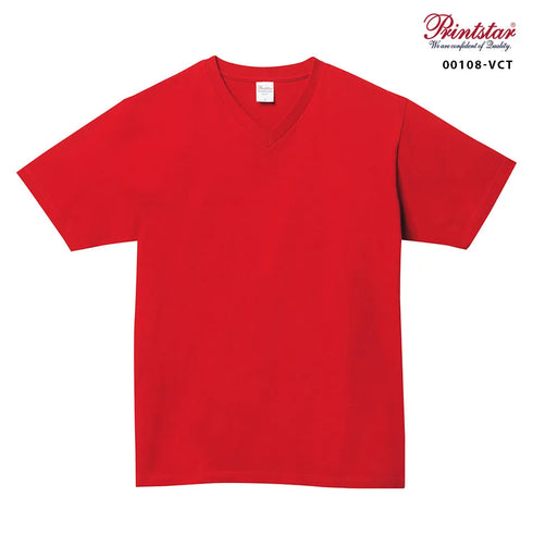 【Printstar】00108-VCT アーミーグリーン 037 / 5.6オンス ヘビーウェイトVネックTシャツ メイン
