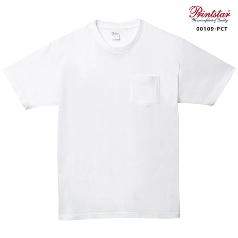 【Printstar】00109-PCT ネイビー 031 / 5.6オンス ヘビーウェイトポケットTシャツ メイン