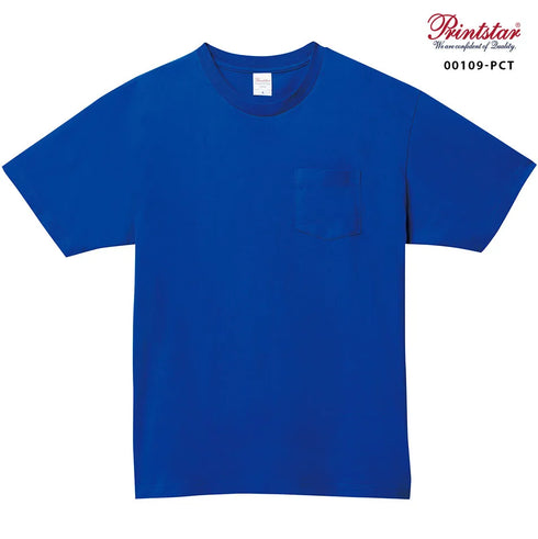 【Printstar】00109-PCT ネイビー 031 / 5.6オンス ヘビーウェイトポケットTシャツ メイン