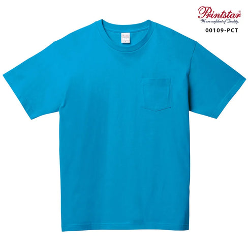 【Printstar】00109-PCT ネイビー 031 / 5.6オンス ヘビーウェイトポケットTシャツ メイン