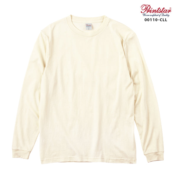 【Printstar】00110-CLL アイボリー 073 / 5.6オンスヘビーウェイトロングスリーブTシャツ メイン