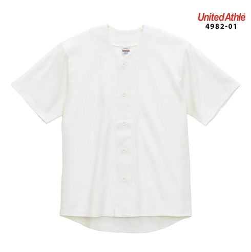 【United Athle】4982-01 ブラック 0002 / 8.5オンス コットン ジャージー ベースボールシャツ メイン