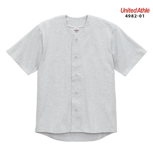 【United Athle】4982-01 ブラック 0002 / 8.5オンス コットン ジャージー ベースボールシャツ メイン