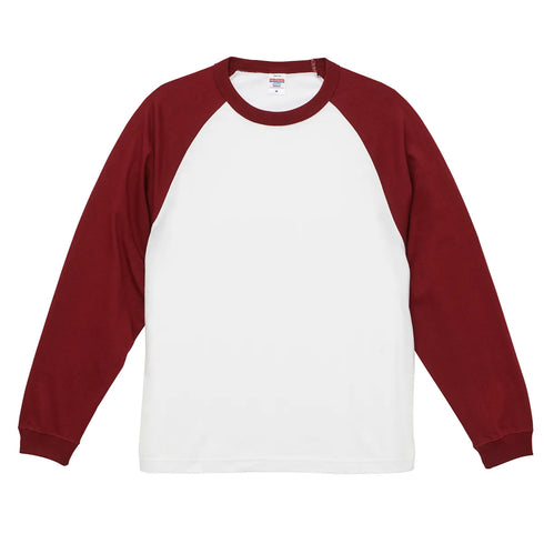 5048-01 ラグラン ロングスリーブ Tシャツ|United Athle|オリジナル長袖Tシャツ