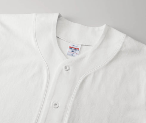 【United Athle】4982-01 ブラック 0002 / 8.5オンス コットン ジャージー ベースボールシャツ メイン