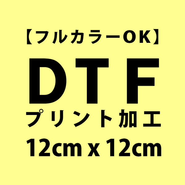 DTFプリント 【ワンポイント】12cm x 12cm 以内