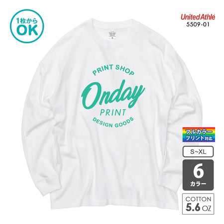 5509-01 ビッグシルエット ロングスリーブ Tシャツ|United Athle|オリジナル長袖Tシャツ