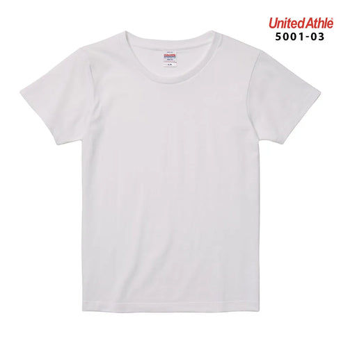 【United Athle】5001-03 サックス 0082 / 5.6オンス ハイクオリティー Tシャツ 〈ガールズ〉 メイン