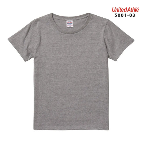 【United Athle】5001-03 サックス 0082 / 5.6オンス ハイクオリティー Tシャツ 〈ガールズ〉 メイン