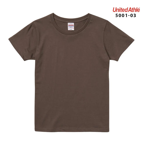 【United Athle】5001-03 サックス 0082 / 5.6オンス ハイクオリティー Tシャツ 〈ガールズ〉 メイン