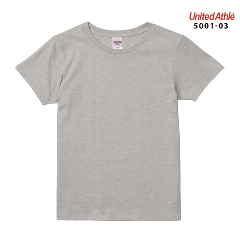 【United Athle】5001-03 サックス 0082 / 5.6オンス ハイクオリティー Tシャツ 〈ガールズ〉 メイン