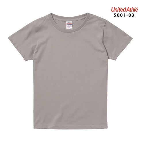 【United Athle】5001-03 サックス 0082 / 5.6オンス ハイクオリティー Tシャツ 〈ガールズ〉 メイン