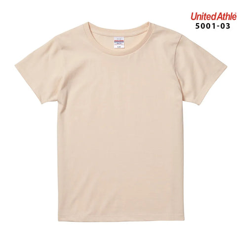 【United Athle】5001-03 サックス 0082 / 5.6オンス ハイクオリティー Tシャツ 〈ガールズ〉 メイン