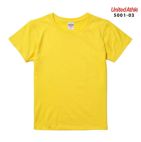 【United Athle】5001-03 サックス 0082 / 5.6オンス ハイクオリティー Tシャツ 〈ガールズ〉 メイン