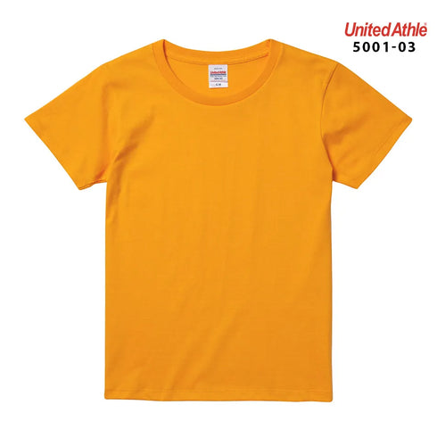 【United Athle】5001-03 サックス 0082 / 5.6オンス ハイクオリティー Tシャツ 〈ガールズ〉 メイン