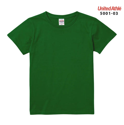 【United Athle】5001-03 サックス 0082 / 5.6オンス ハイクオリティー Tシャツ 〈ガールズ〉 メイン