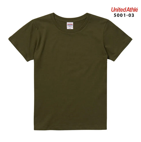 【United Athle】5001-03 サックス 0082 / 5.6オンス ハイクオリティー Tシャツ 〈ガールズ〉 メイン