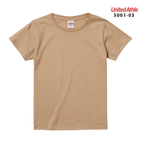 【United Athle】5001-03 サックス 0082 / 5.6オンス ハイクオリティー Tシャツ 〈ガールズ〉 メイン