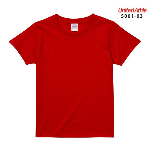 【United Athle】5001-03 サックス 0082 / 5.6オンス ハイクオリティー Tシャツ 〈ガールズ〉 メイン