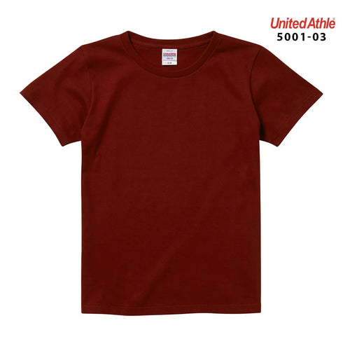 【United Athle】5001-03 サックス 0082 / 5.6オンス ハイクオリティー Tシャツ 〈ガールズ〉 メイン