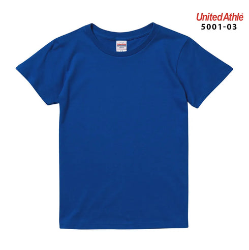 【United Athle】5001-03 サックス 0082 / 5.6オンス ハイクオリティー Tシャツ 〈ガールズ〉 メイン