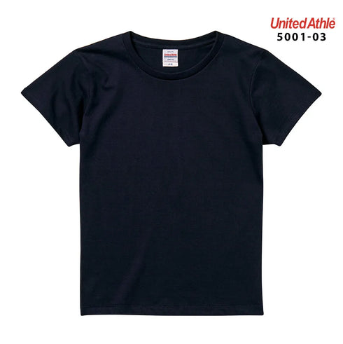 【United Athle】5001-03 サックス 0082 / 5.6オンス ハイクオリティー Tシャツ 〈ガールズ〉 メイン