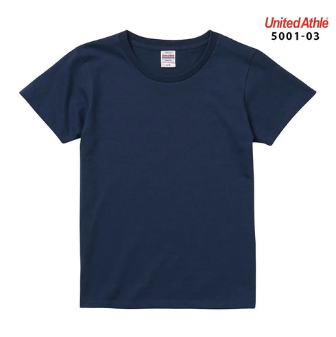 【United Athle】5001-03 サックス 0082 / 5.6オンス ハイクオリティー Tシャツ 〈ガールズ〉 メイン