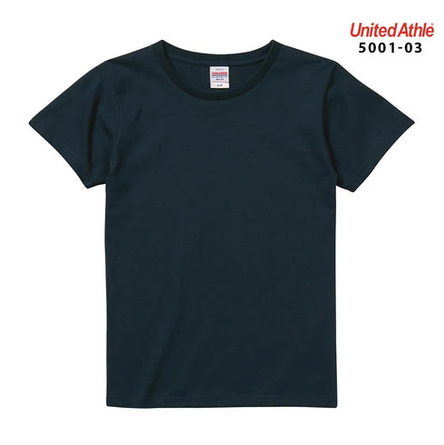 【United Athle】5001-03 サックス 0082 / 5.6オンス ハイクオリティー Tシャツ 〈ガールズ〉 メイン
