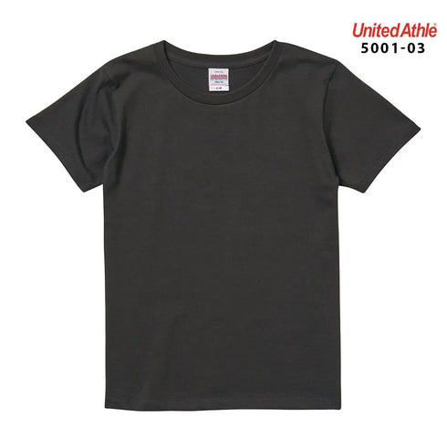 【United Athle】5001-03 サックス 0082 / 5.6オンス ハイクオリティー Tシャツ 〈ガールズ〉 メイン