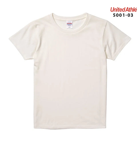 【United Athle】5001-03 サックス 0082 / 5.6オンス ハイクオリティー Tシャツ 〈ガールズ〉 メイン