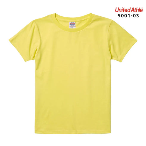 【United Athle】5001-03 サックス 0082 / 5.6オンス ハイクオリティー Tシャツ 〈ガールズ〉 メイン