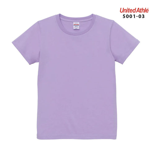 【United Athle】5001-03 サックス 0082 / 5.6オンス ハイクオリティー Tシャツ 〈ガールズ〉 メイン