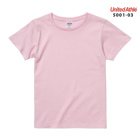 【United Athle】5001-03 サックス 0082 / 5.6オンス ハイクオリティー Tシャツ 〈ガールズ〉 メイン