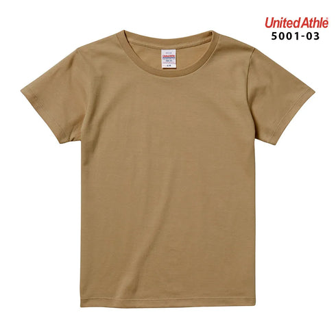 【United Athle】5001-03 サックス 0082 / 5.6オンス ハイクオリティー Tシャツ 〈ガールズ〉 メイン