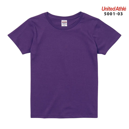 【United Athle】5001-03 サックス 0082 / 5.6オンス ハイクオリティー Tシャツ 〈ガールズ〉 メイン