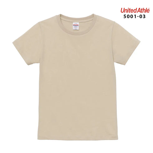 【United Athle】5001-03 サックス 0082 / 5.6オンス ハイクオリティー Tシャツ 〈ガールズ〉 メイン