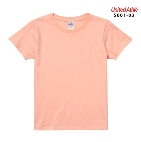 【United Athle】5001-03 サックス 0082 / 5.6オンス ハイクオリティー Tシャツ 〈ガールズ〉 メイン