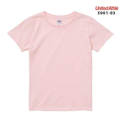 【United Athle】5001-03 サックス 0082 / 5.6オンス ハイクオリティー Tシャツ 〈ガールズ〉 メイン
