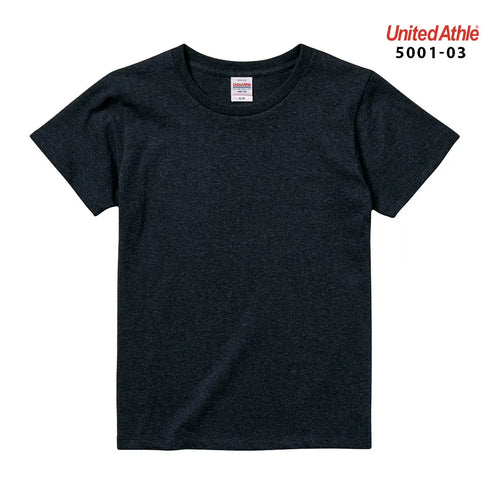 【United Athle】5001-03 サックス 0082 / 5.6オンス ハイクオリティー Tシャツ 〈ガールズ〉 メイン