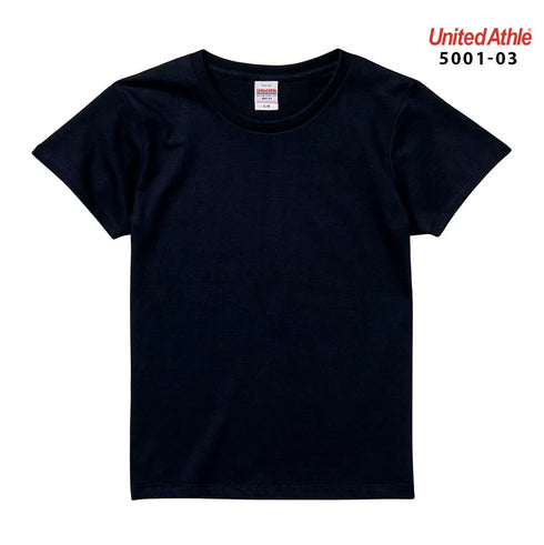 【United Athle】5001-03 サックス 0082 / 5.6オンス ハイクオリティー Tシャツ 〈ガールズ〉 メイン