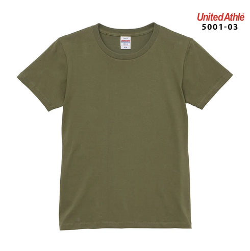 【United Athle】5001-03 サックス 0082 / 5.6オンス ハイクオリティー Tシャツ 〈ガールズ〉 メイン