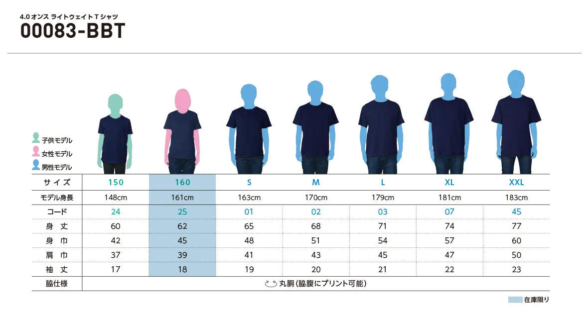 printstar サイズ表